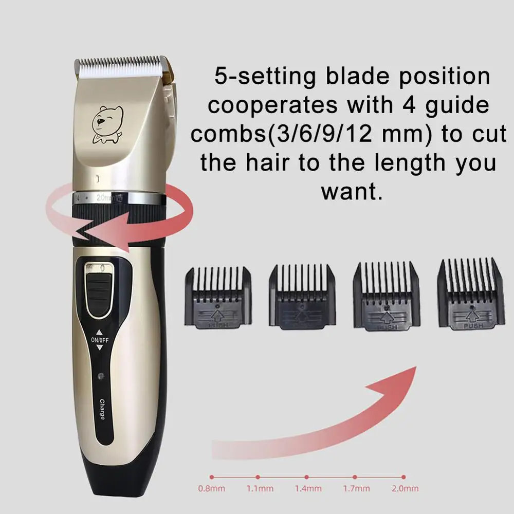 

Professional Pet Dog Hair Trimmer Animal Grooming Clippers Cat Cutter Machine Shaver Electric Scissor Clipper