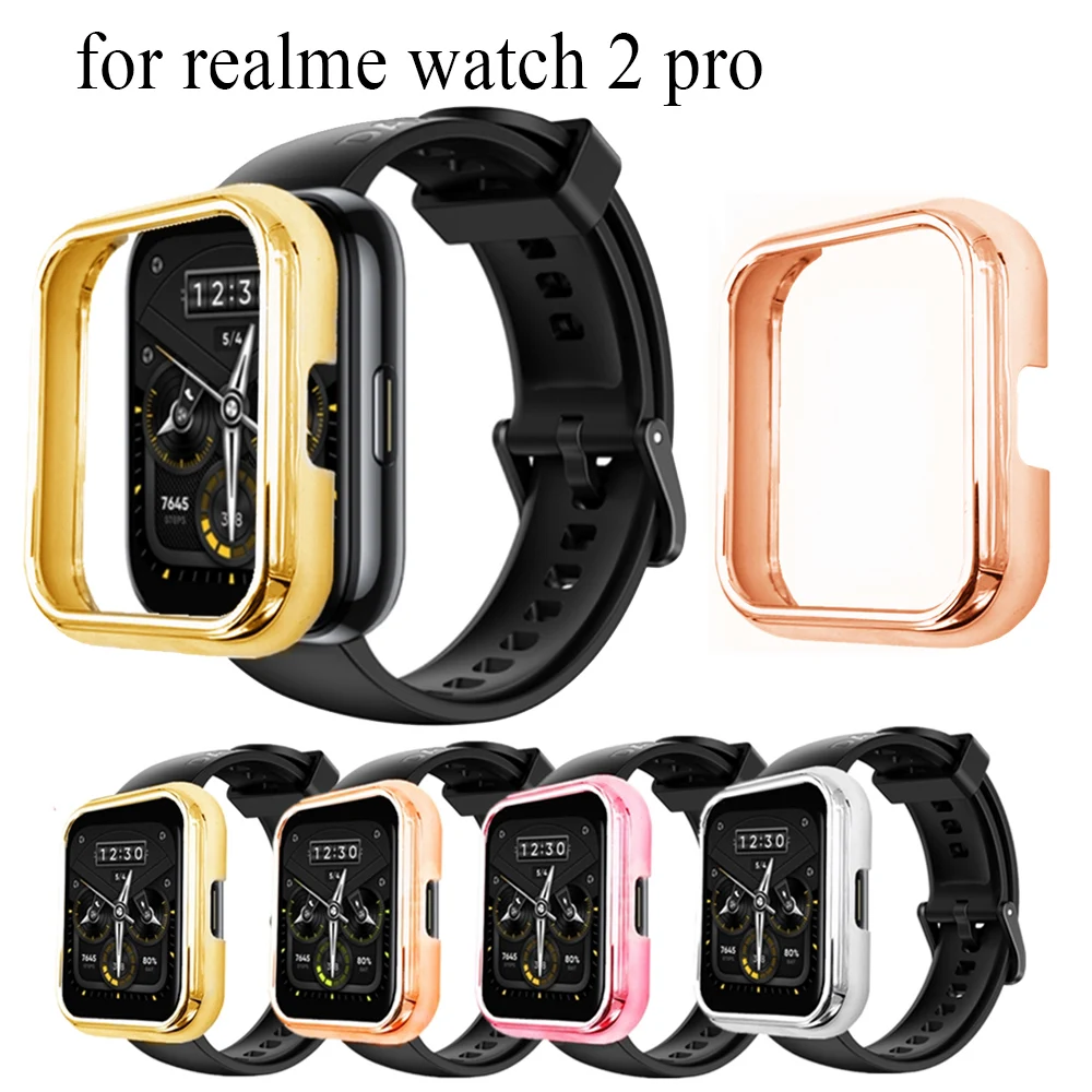 

Спортивный защитный чехол из поликарбоната с покрытием для realme watch 2 pro, умный защитный чехол с защитой от падения, чехол с рамкой для Realme Watch 2 ...
