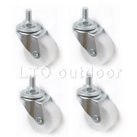 4pcs pp universal wheel screw universal caster for the silent pulley of furniture cabinet trolley home accessories
