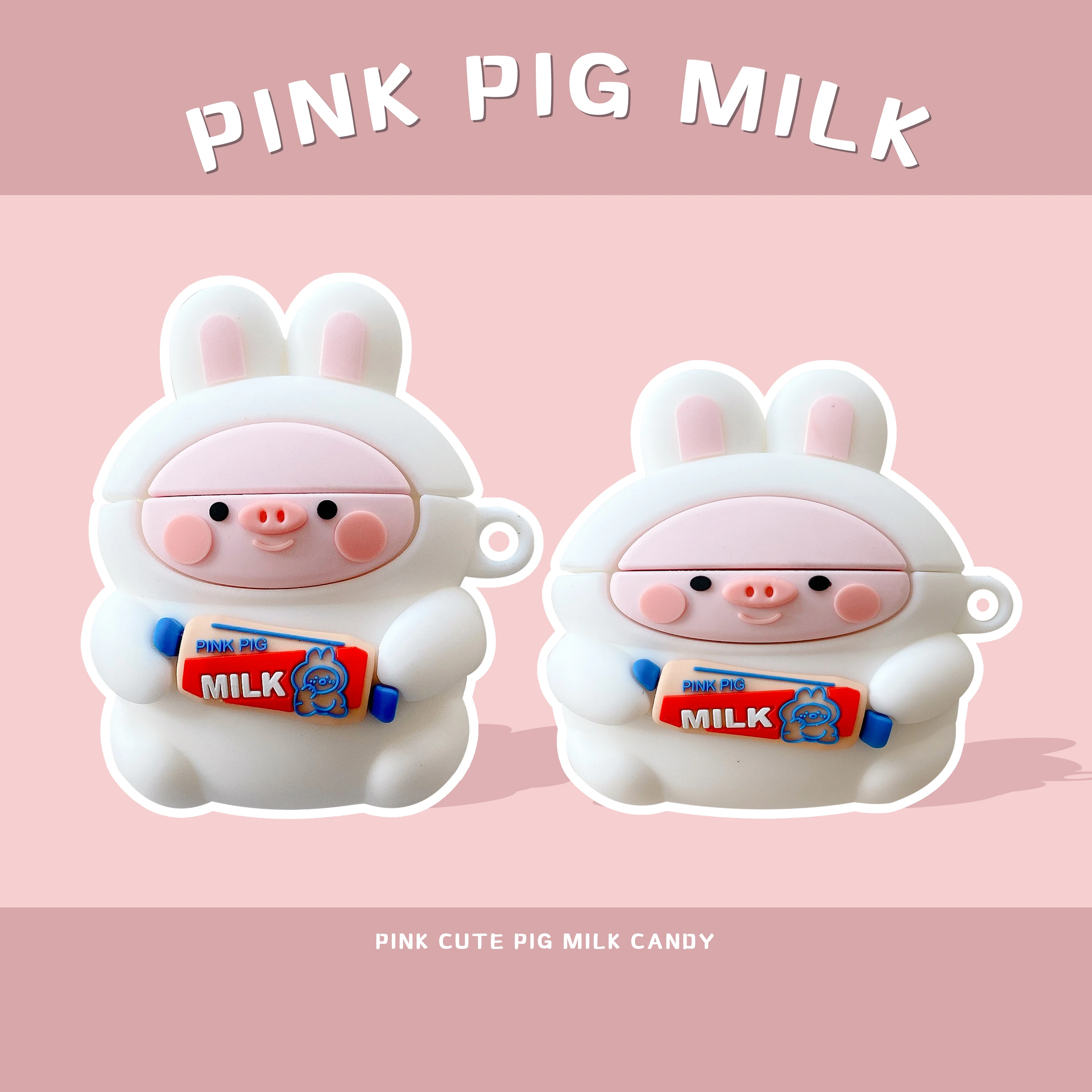 

Cute Cartoon Animal Airpods case For Apple AirPods 1 2 3 Pro Charging Soft silicon Cover Wireless Bluetooth Earphone Case