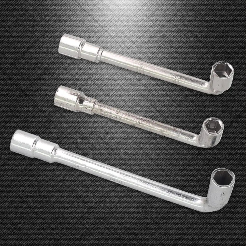 

3Pcs 9/10/11mm Hexagon Socket Spanner Double Head L-Type Elbow Perforated Hex Socket Wrench Repair Tool for Vehicles