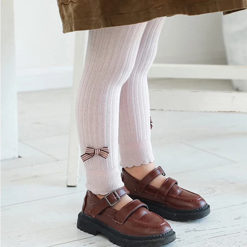 

Autumn new arrival children baby leggings kids girls pants cotton cute bow stretch casual fashion sports toddler girl pants