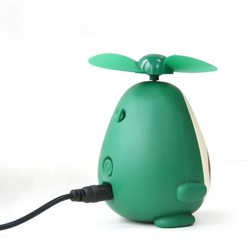 Авокадо мини USB вентилятор зарядки милый портативный маленький девушка офис