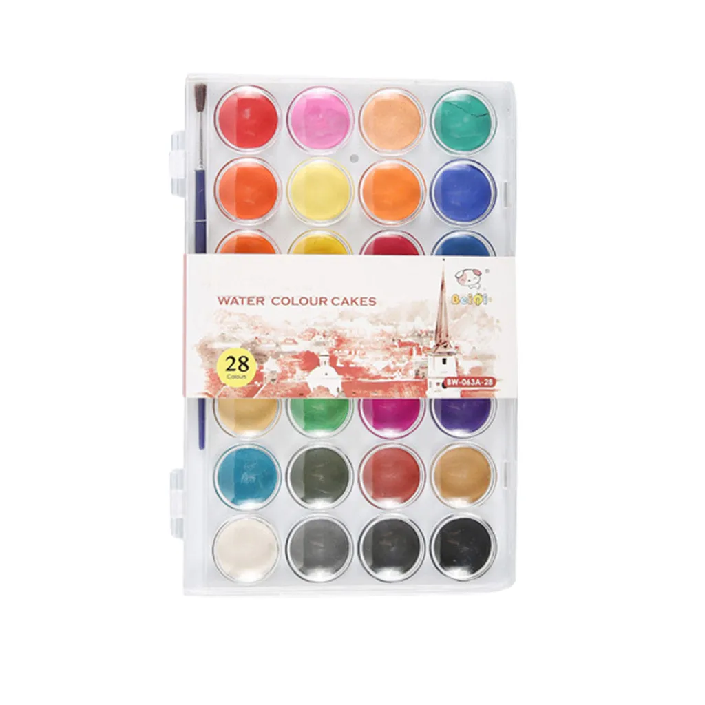 36 цветов для начинающих однотонная гуашь акварельная краска порошок торт набор