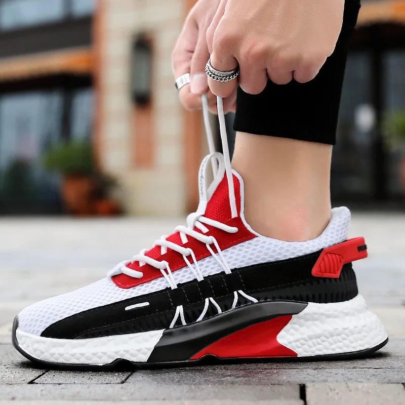 Men Casual Shoes Fashion Mixed Color Male Summer Breathable Sneakers Adult Comfortable | Обувь