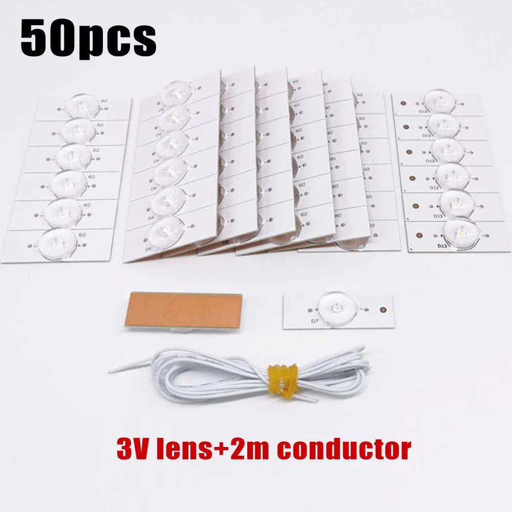 

Bulb Lamp Bead 3V 6V Board Equipment For 32-65 Inch LED TV Repair 50pcs