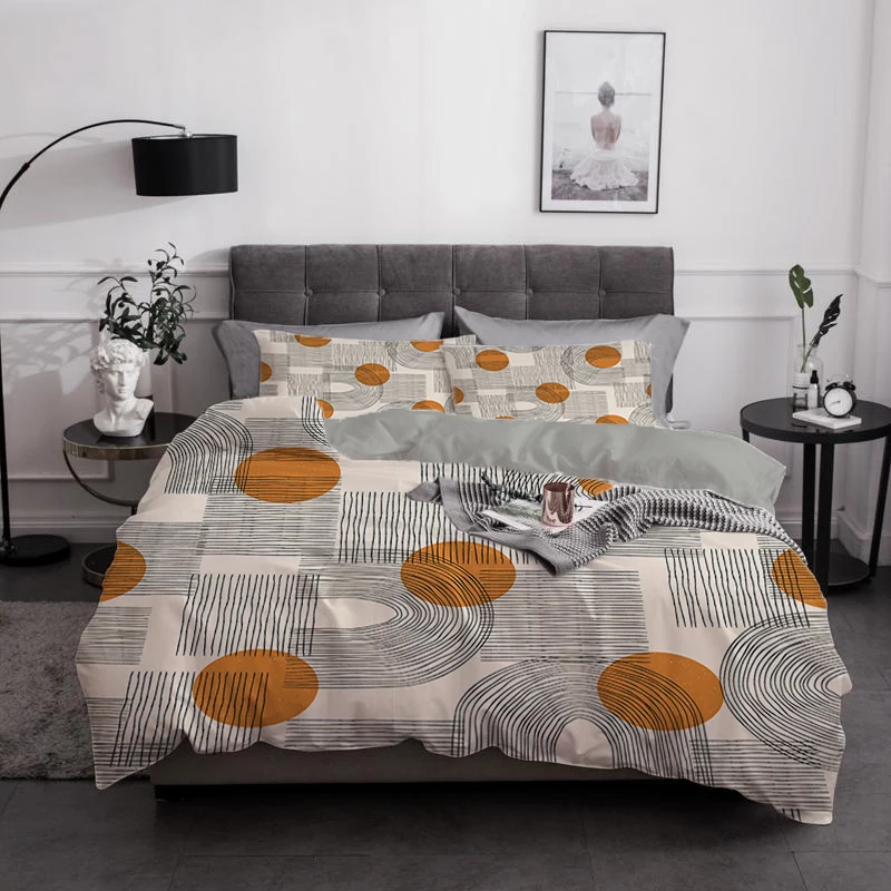 

Bohemian Style Bedding Set Abstract Duvet Cover Geometric Pillowcase Single Twin Queen King Size Soft For Seasons Home Textile