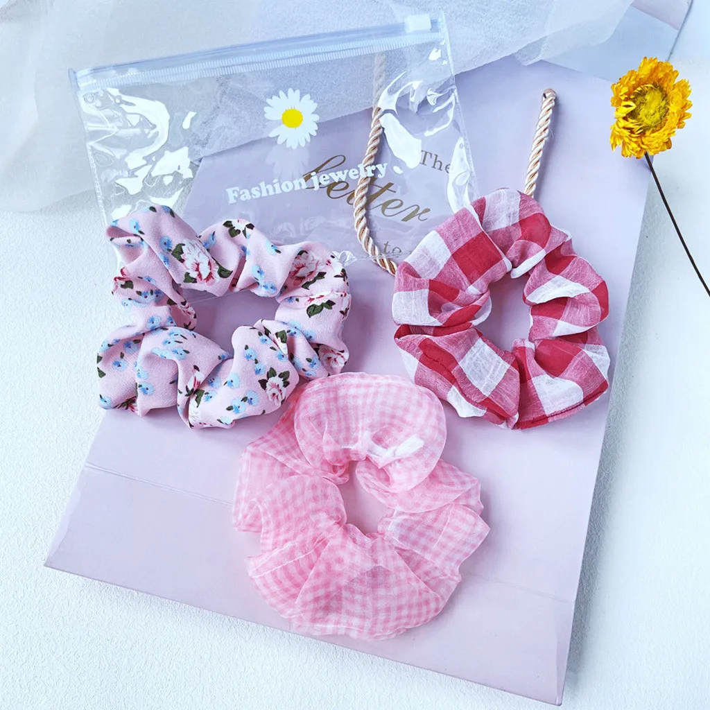 3 шт. красочные детей держатели для волос Эластичные аксессуары очаровательные