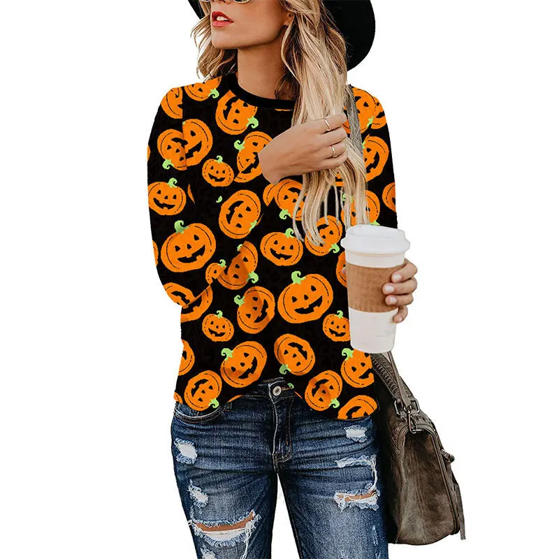 

Tshirt For Women Autumn New Leopard Printed Suit-dress Round Neck T Shirt Long Sleeve Jacket