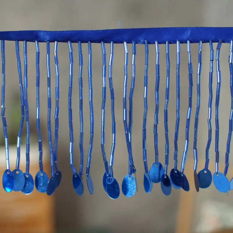 

Декоративное кружево «сделай сам» с бусинами, кисточками, блестками и жемчугом, аксессуары ручной работы из бисера, шторы для одежды, матери...