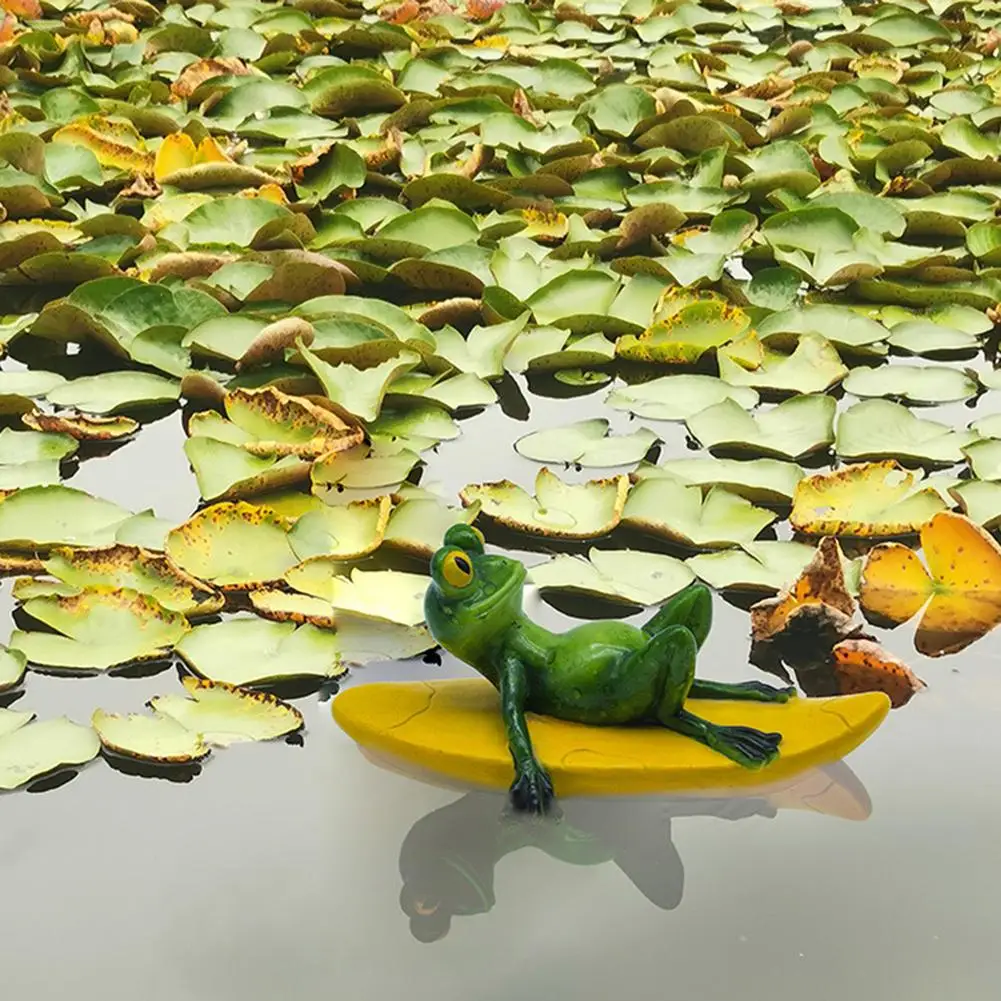 

1PCS Resin Floating Frogs Statue Outdoor Garden Pond Decoration Simulation Frog Sculpture For Home Garden Decoration Ornament