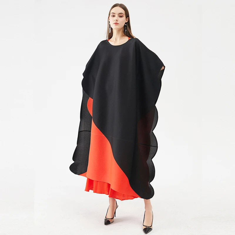 Красивое Летнее осеннее мусульманское платье Женский костюм плиссированная