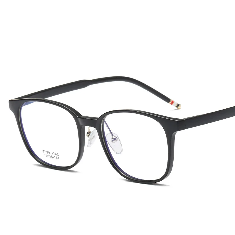 Ультралегкие TR90 очки рамки новая мода для мужчин и женщин плоское зеркало рецепт