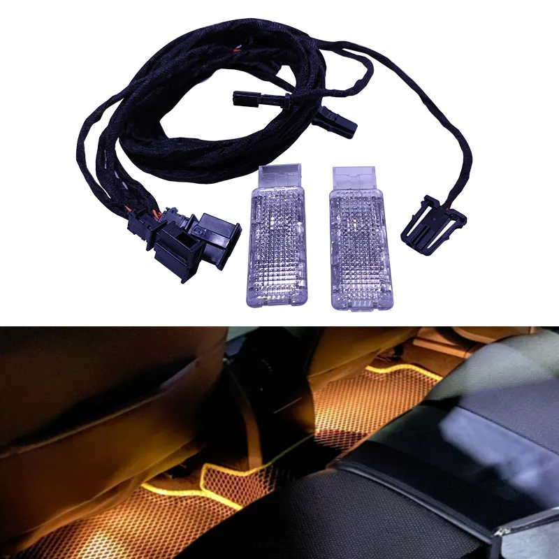 

car interior Footwell Light foot Lamp Cable Wire harness For Passat B6 Golf 6 MK6 MK7 Jetta MK5 MK6 Tiguan 7L0 947 415 5ND947415