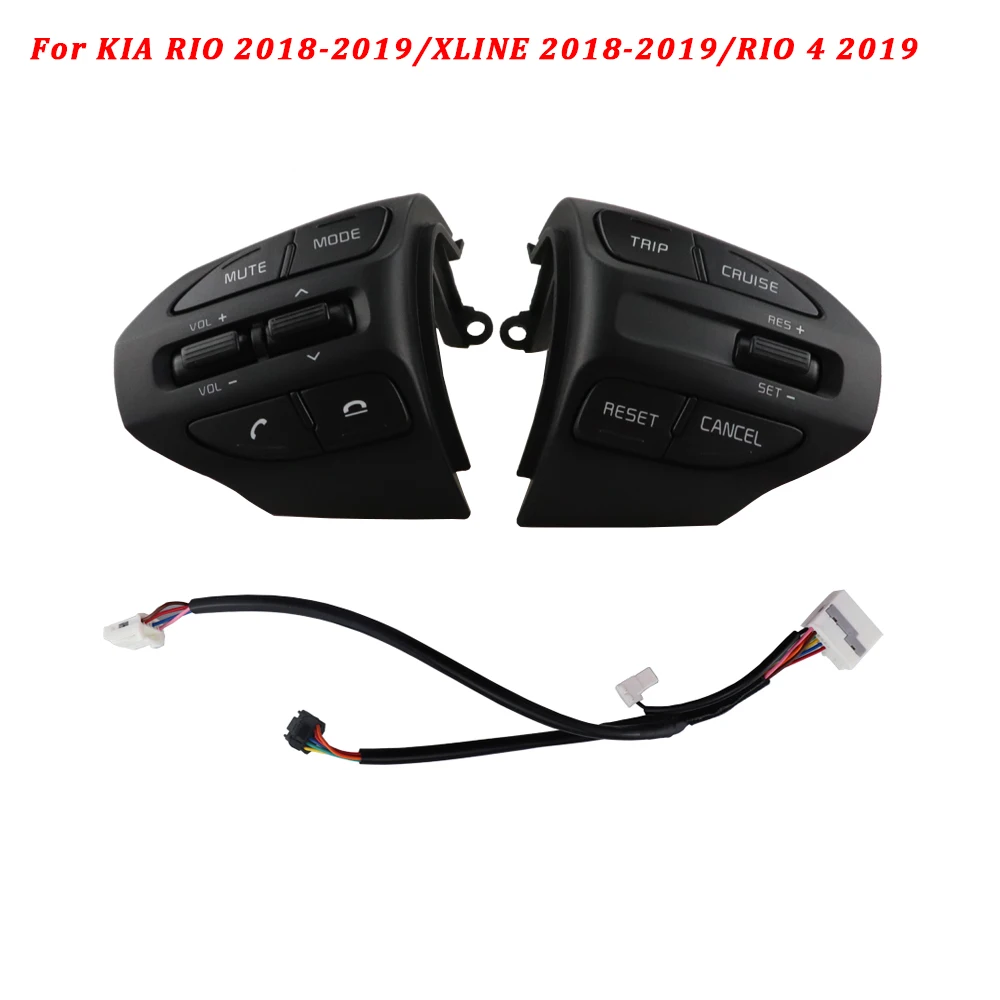 Для Kia K2 Рио X-LINE Рио 4 Многофункциональный Автомобильный руль, Bluetooth, фиксированный Скорость круиз Управление Кнопка аудио переключатель