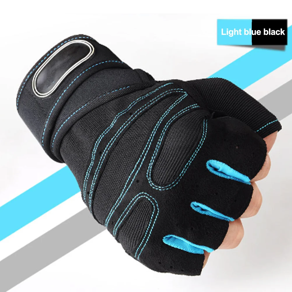 

Gym gloves non-slip exercise training weightlifting gloves weightlifting fingerless gym weightlifting gloves Half finger gloves