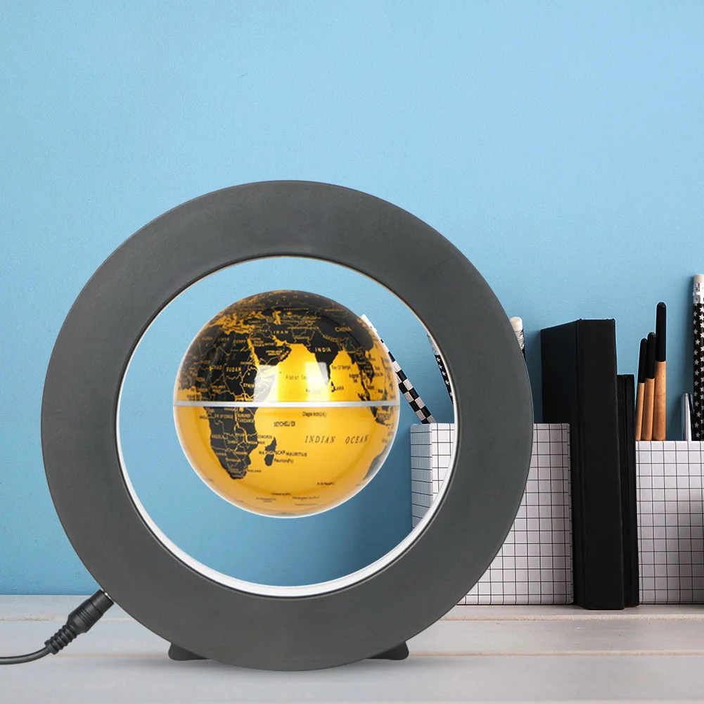 O Форма магнитной левитации подвеска Глобус светодиодный светильник
