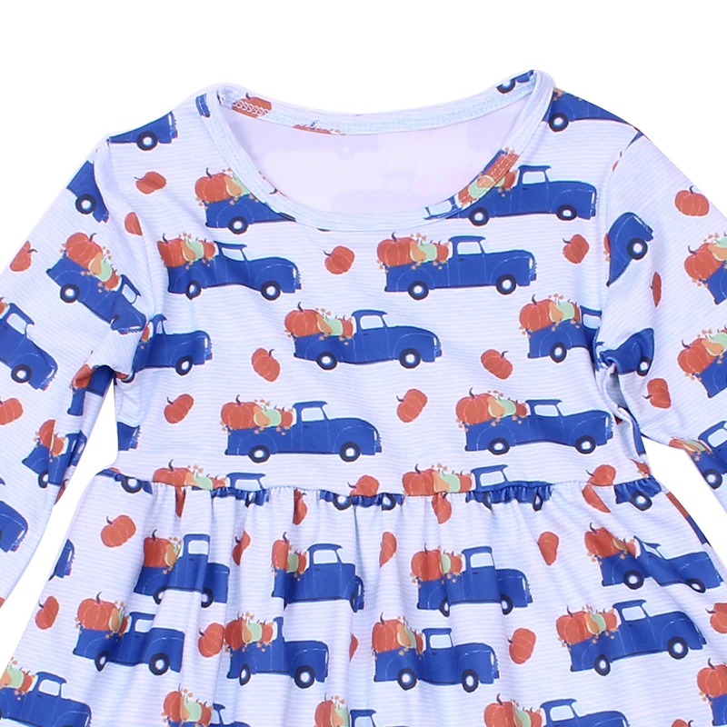 Новое Эксклюзивное Платье на День Благодарения одежда синего цвета для девочек с