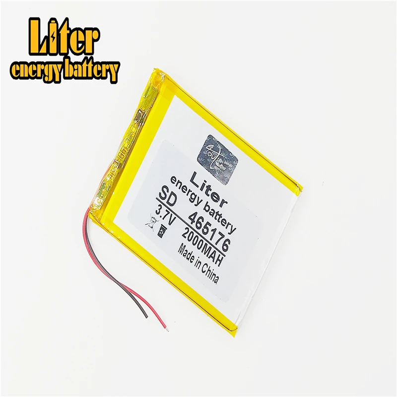 3.7V 2000mAH 465176 455075 Polymer lithium ion / Li-ion battery for TOY POWER BANK GPS mp3 mp4 cell phone speaker | Электроника