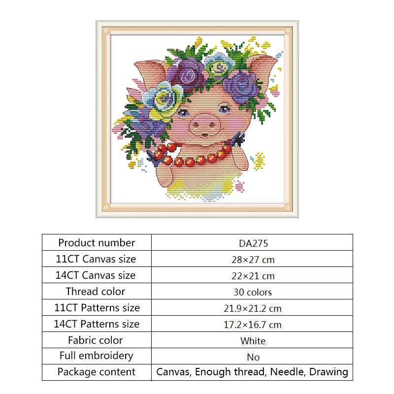 Наборы для вышивки крестиком Pretty Pig наборы рукоделия вышивка Dmc 14ct 11CT | Дом и сад