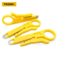tkdmr 35pcs multifunction yellow wire stripper pliers portable cutter crimping household crimper cable home accessories tool