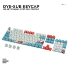 Универсальная клавиатура PBT, 1048761 клавиш, двухцветная подсветка, для механической клавиатуры Lkbc, Cherry, MX, Annie