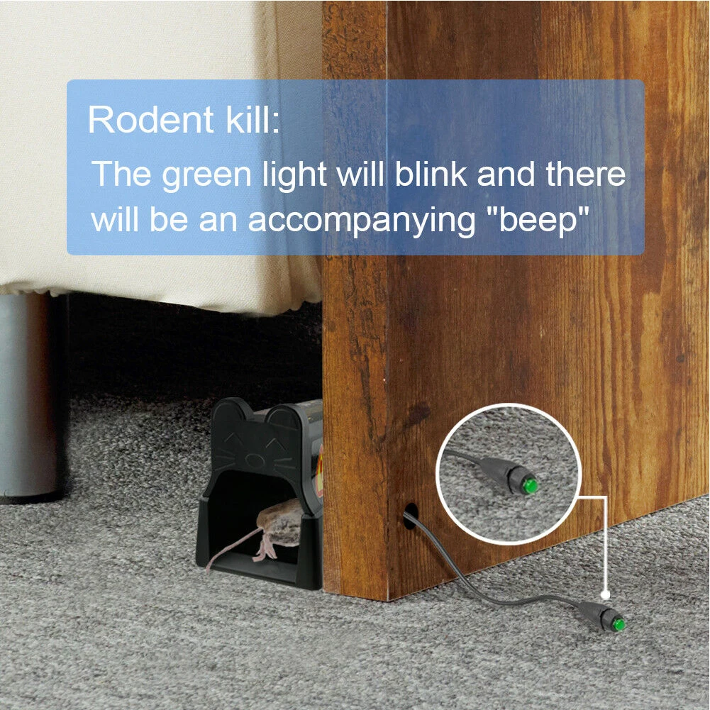 

Electronic Mouse Trap Victor Control Rat Killer Pest Electric Rodent Zapper Bucket Rolling Rolling Mouse Mouse Rats