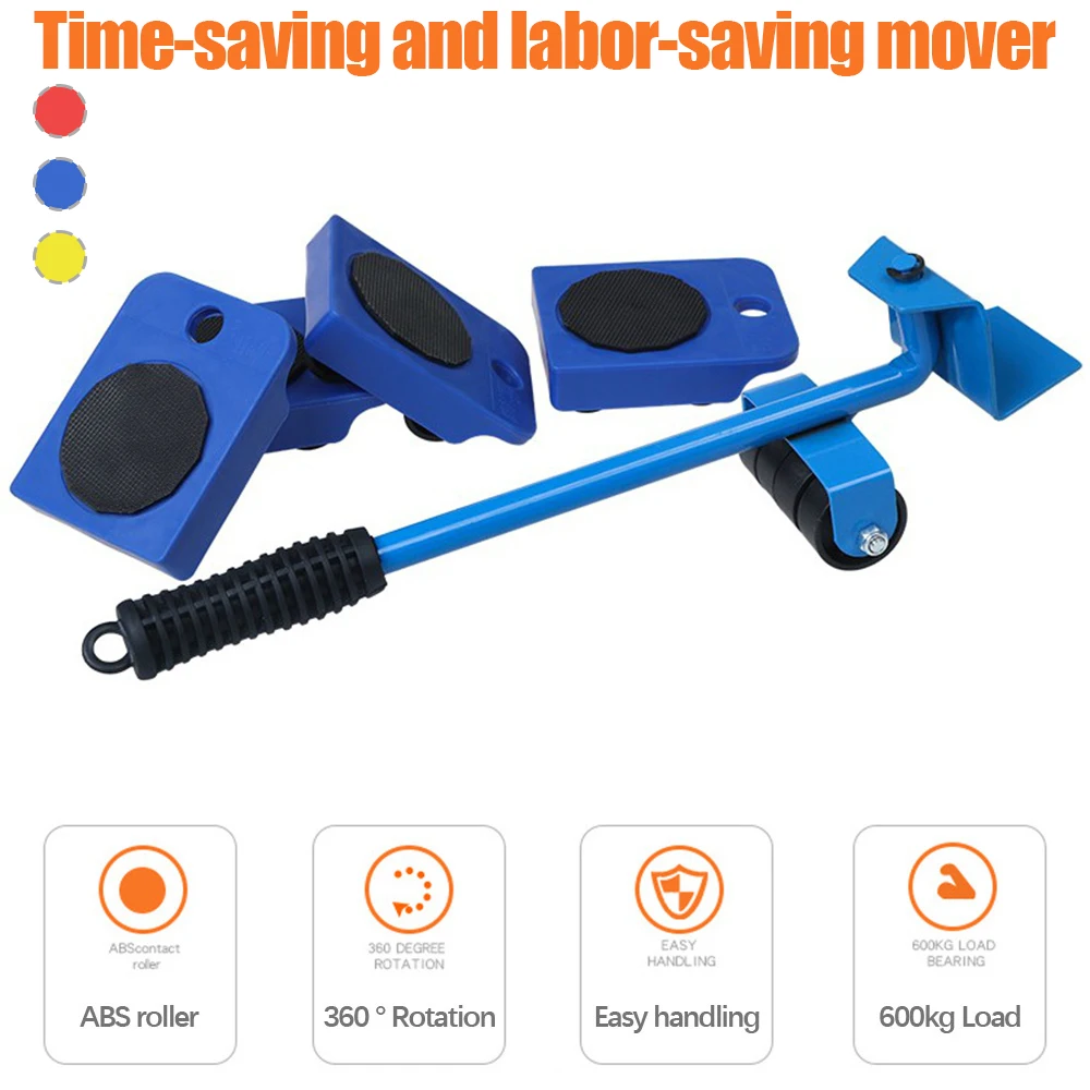 

Household Shifter Heavy Object Mover Multi-Function with Pulley Handling Bed Shifter Furniture Refrigerator Moving Tool
