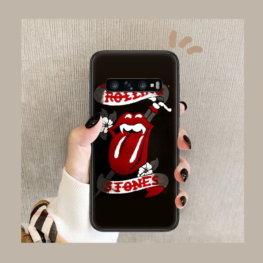 

Rolling Stones band Phone Case Cover Hull For Samsung Galaxy S 7 8 9 10 e 20 FE edge uitra plus Note 9 10 20 black Shell