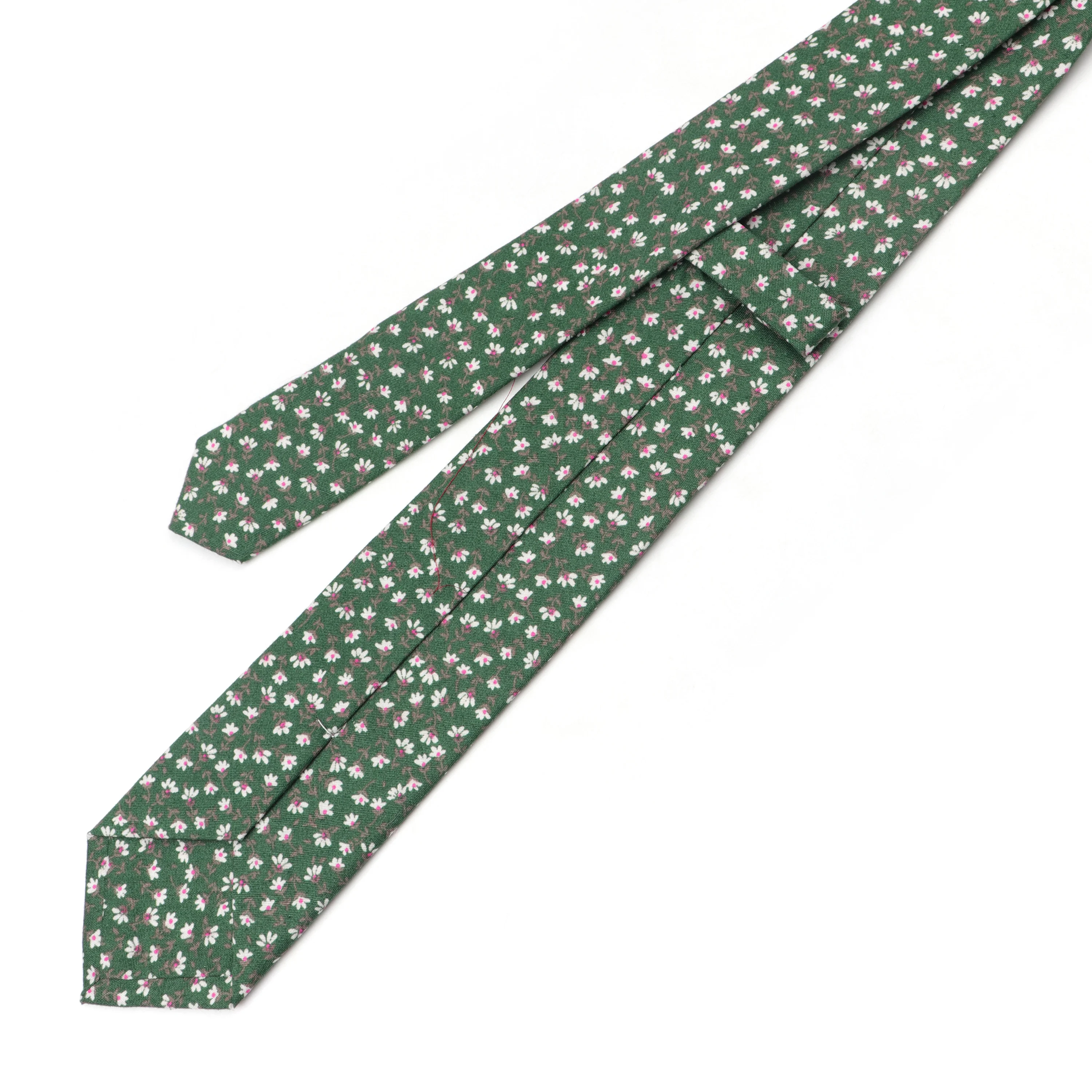 Мужской узкий галстук из 100% хлопка с цветочным принтом мягкий свадебный ужин