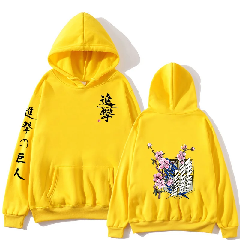 

2021 Japanese anime graphic hoodie, unisex top, attacking giant demon killer, attacking Titan Harajuku sweatshirt