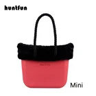 Мини-сумка Obag O Style Ambag из ЭВА, чехол из искусственной меховой ткани с длинными короткими веревочными ручками, Женская осенне-зимняя сумочка сделай сам