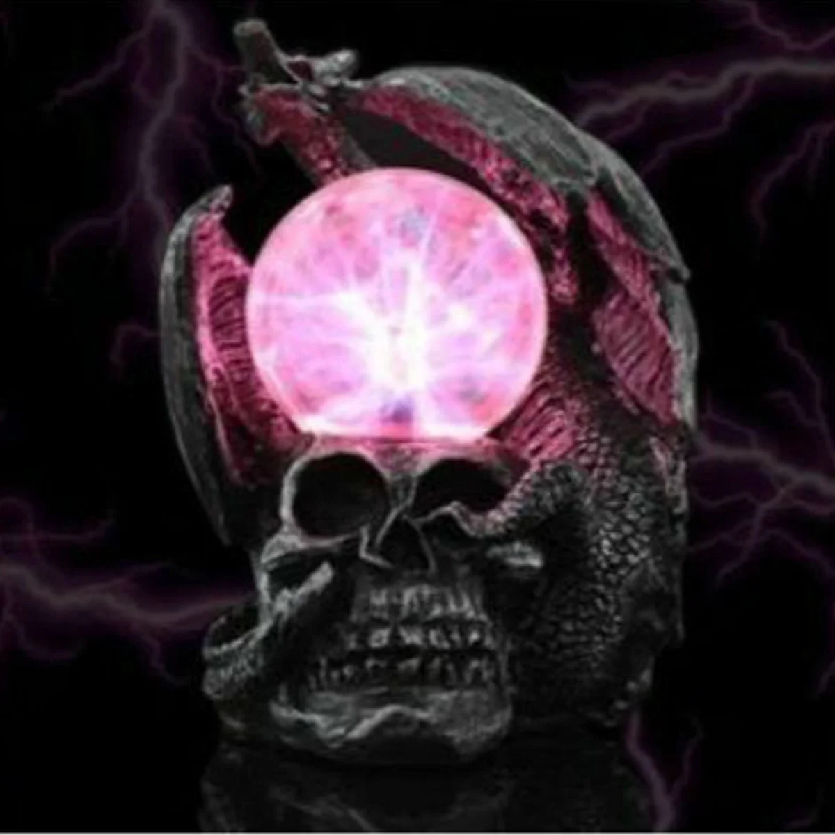 Волшебный шар двойная головка плазменный дракон хрустальный акцентная лампа в