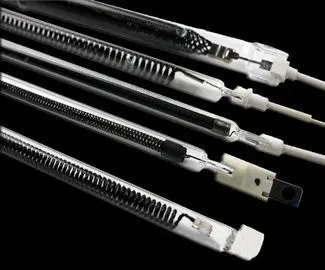 

Black filament carbon fiber filament heater lamp for oven