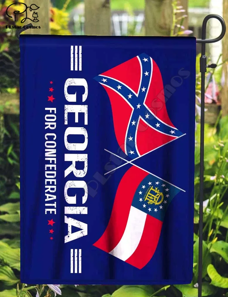 

National flag element patterns house flag & garden flag White Plain Thermal Transfer Garden Flags Hanging House Decoration style