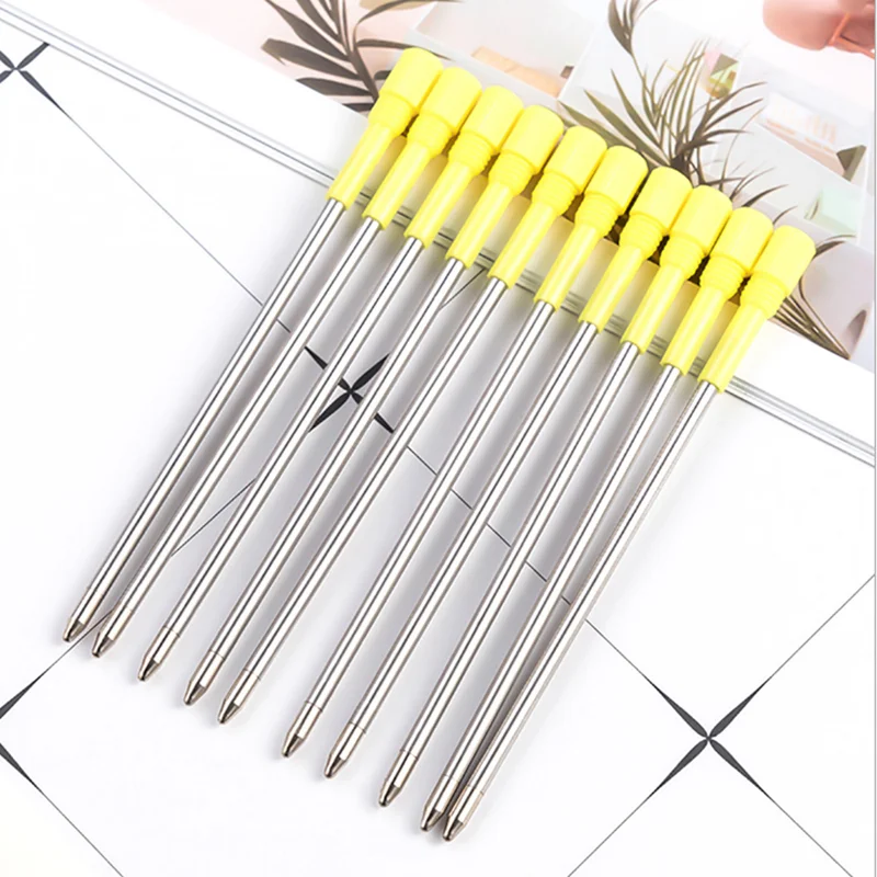 

10pcs 1.0mm Ballpoint Pen Refill Medium Nib Blue Black Color Ink Ball Pens Refill for School Office Writing Stationery