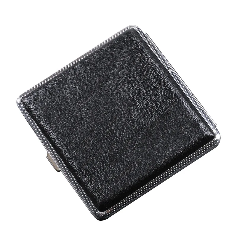 1 шт. кожаные чехлы для сигар с двойным открытием сигарет 20 палочек из нержавеющей