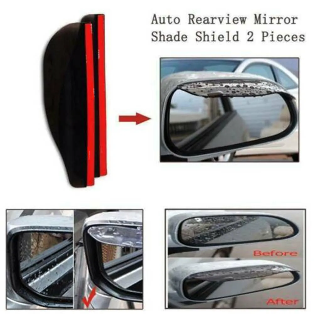 

55555555555555555555555555565555un Visor Black Transparent Rubber Accessories 18*6CM Fit For Most Car