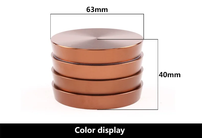 Башня Форма 4 Слои измельчитель травы сорняков 63 мм Алюминий в форме трапеции