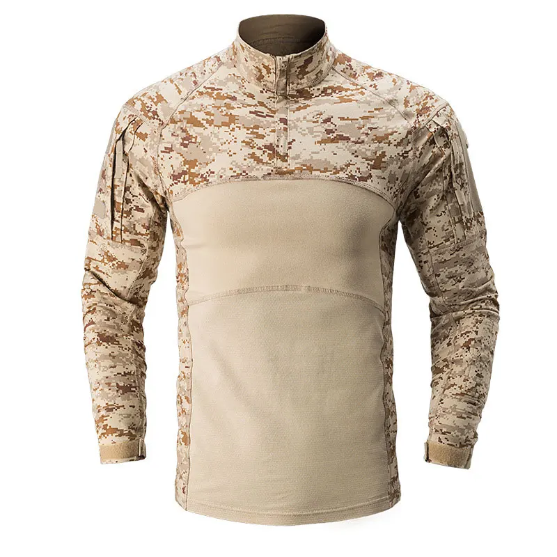 

Military Mens Camouflage Tactical T Shirt Long Sleeve Brand Cotton Breathable Combat Frog Shirt Men Training Shirts S-3XL