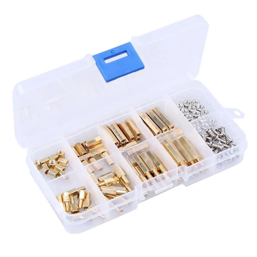 

120pcs/lot M3 Stainless Steel Screw Nut Brass Hexagonal Copper Column isolation Column Spacing Column Combination