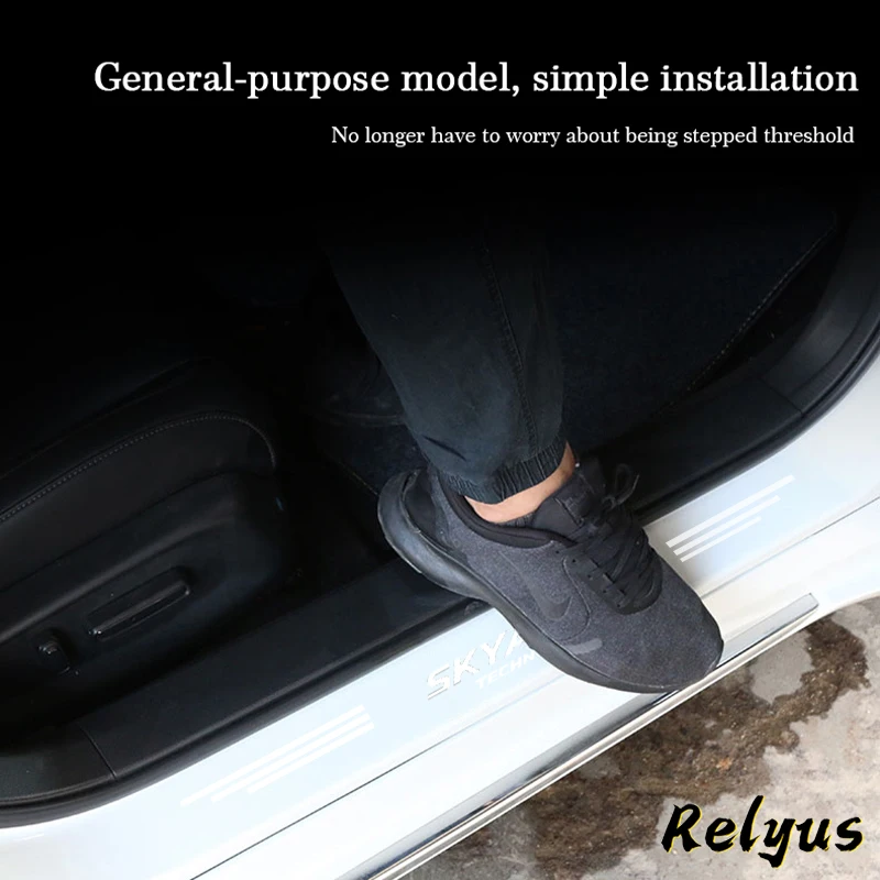 Наклейки на пороги автомобиля защитная пленка против царапин для Skyactive Mazda 2 3 5 6 8