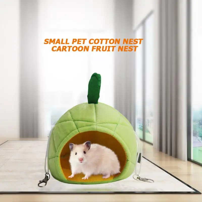 Морская свинка Ежик зимний теплый дом гнездо белка коврики диван Спящая плюшевая