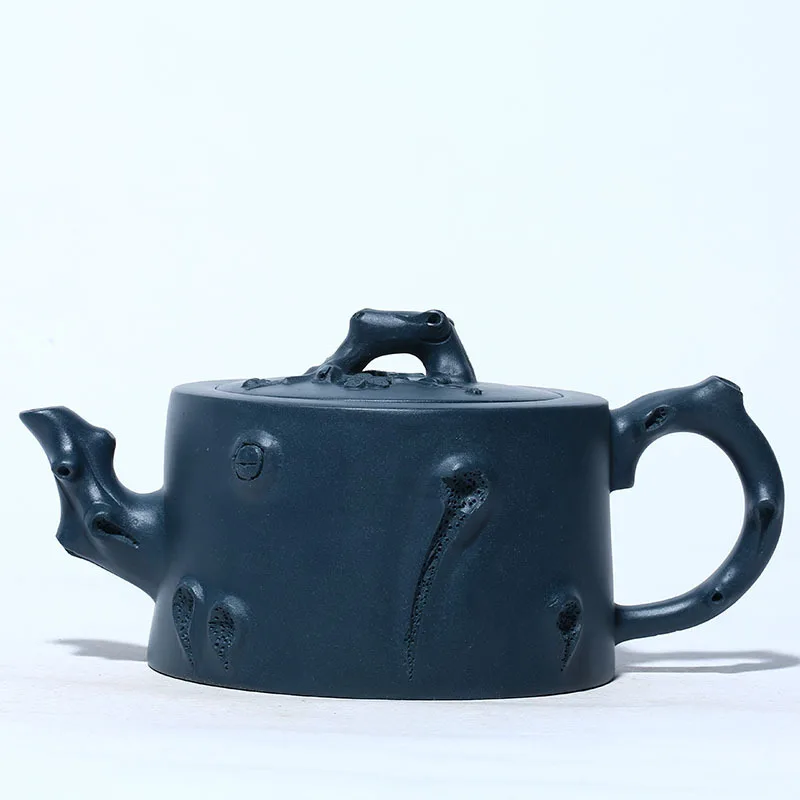 

Yixing Dark-red Enameled Pottery Teapot Famous Manual Plum Pile Pot Raw Ore Azure Mud Will Capacity Infusion Of Tea Kettle