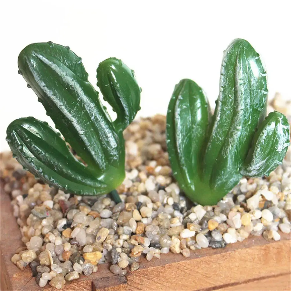 Искусственный трехсторонний кактус искусственные суккуленты пластиковое