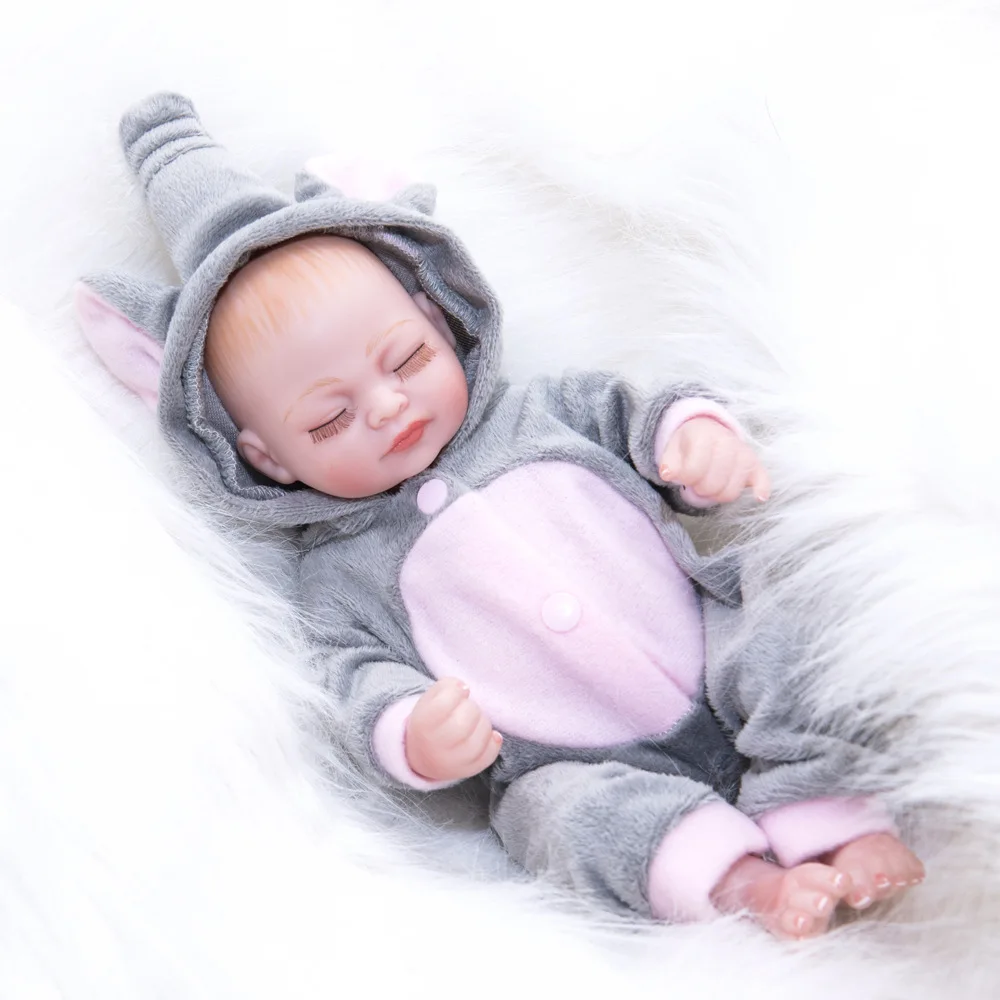 10 дюймов Полностью силиконовый винил милый Bebe новый образовательный тип ручной