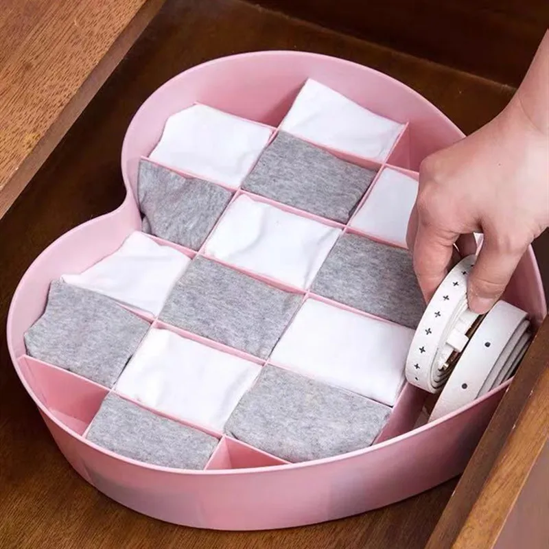 Органайзер для белья Bra Underwear Organizer Box Love section Home Storage Wardrobe Closet For Scarves Socks Shorts Organizador.