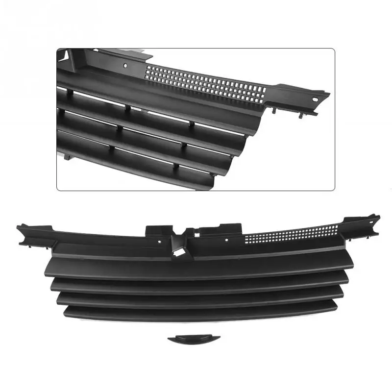 Car Front Badgeless Hood Grill Notch Filler for Bora MK4 1999 2000 2001 2002 2003 2004 2005 ABS Black Styling |