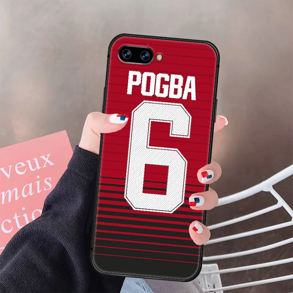 

Paul Pogba football Phone Case Cover Hull For HUAWEI Honor 8 8c 8a 8x 9 9a 9x V10 MATE 10 20 I Lite Pro black Hoesjes Soft