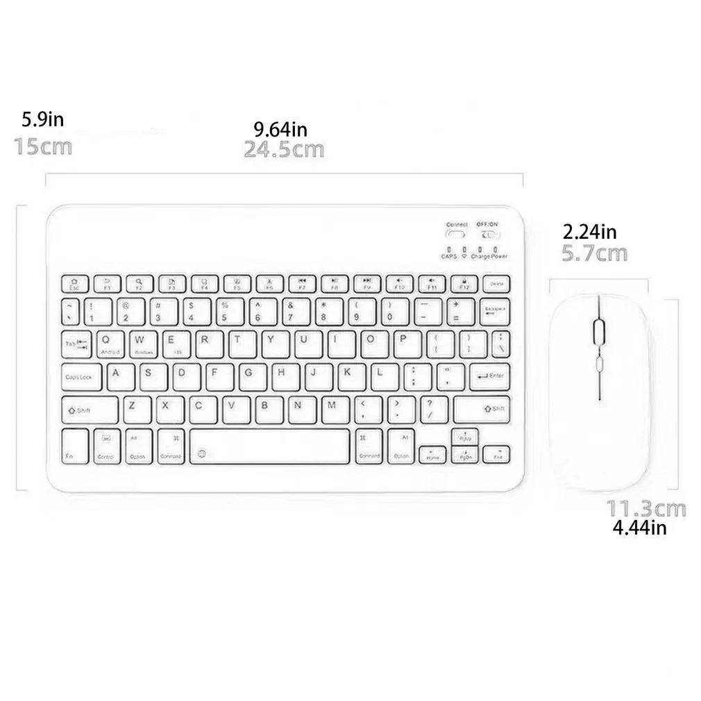 

High Compatible Light Mouse Keyboard Suit 10 Inch Universal Portable Wireless Keyboard For Tablet Computer Mobile Phone